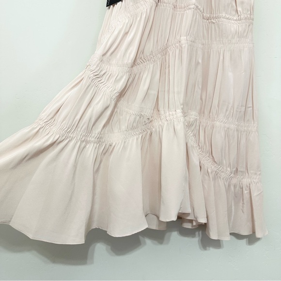 Thakoon Silk Nude Ruched Dress - Picture 6 of 13